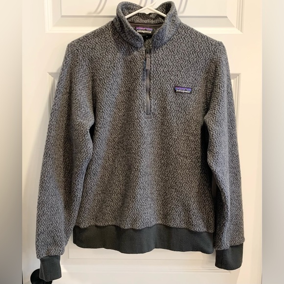 Patagonia Tops Patagonia Womens Woolyester Fleece Zip Pullover Poshmark
